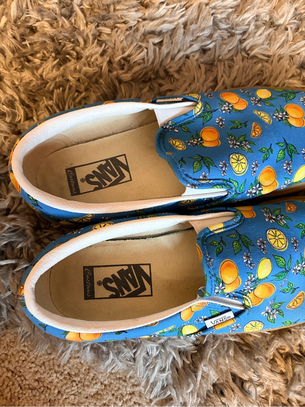 Vans Blue Citrus Slip-On Sneakers - Picture 3 of 5
